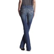 Ariat Womens Real Western Mid Rise Boot Cut Entwined Jeans