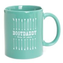 BootDaddy Born to Roam Coffee Mug Turquoise
