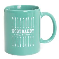 BootDaddy Born to Roam Coffee Mug Turquoise