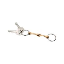 Partrade SB Brass Ring Snaffle Bit Keychain