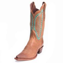Reba Womens Jane Embroidered Snip Toe Cowboy Boots Turquoise