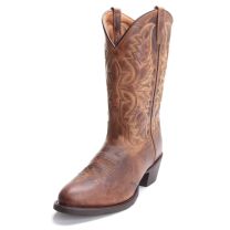 Laredo Mens Birchwood Round Toe Distressed Cowboy Boots Brown
