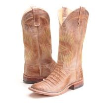 BootDaddy with Anderson Bean Mens Caiman Alligator Cowboy Boots Brown