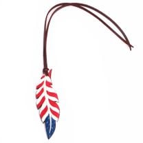 Rafter T Ranch Company USA Feather Saddle Ornament, Large