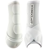 Iconoclast White Orthopedic Sport Boots (Front)