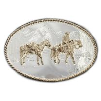 Montana Silversmiths Pack Horse and Rider Buckles