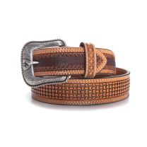 Ariat Mens Tight Basket Weave Leather Belt