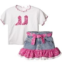 Bandana Shirt & Skirt Set