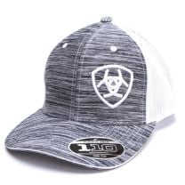 Ariat Western Logo FlexFit Mesh Cap Gray