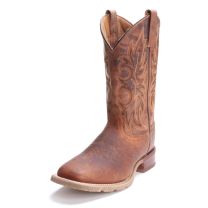 Laredo Mens Rancher Broad Square Toe Cowboy Boots Rustic