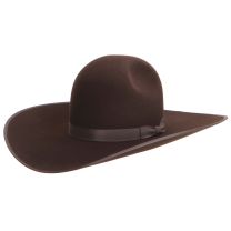 Atwood 5X Classic 2 Dot Chocolate Felt Cowboy Hat