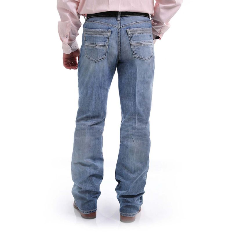 Men's Cnch Grant Mid Rise Relaxed Boot Cut Jeans