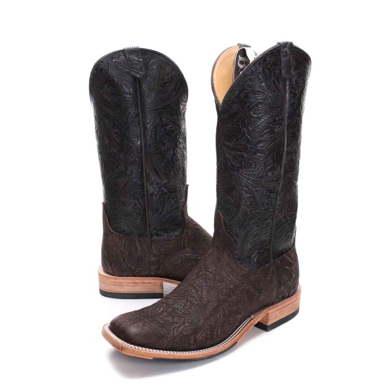 Anderson Bean Black Shrunken Cowhide Boot
