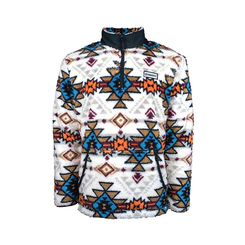 Hooey Mens Aztec Fleece Pullover Jacket