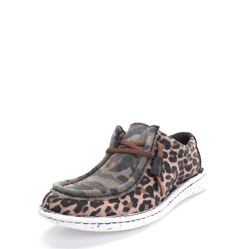 Justin Womens Hazer Leopard Camo Casual Shoes JL171