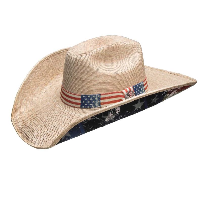 Bullhide Truly American - Mexican Palm Straw Cowboy Hat main image 1