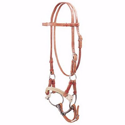 Double Rope Nose Side Pull With Snaffle Bit