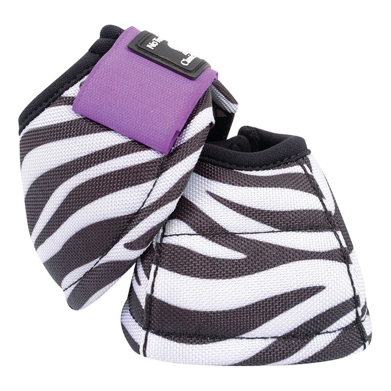 Bellcolor 紫 Classic Equine Legacy Bell Boots Purple Zebra