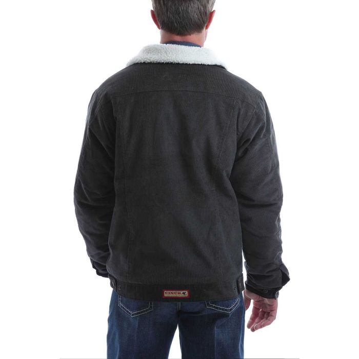 Cinch Mens Black Corduroy Sherpa Jacket