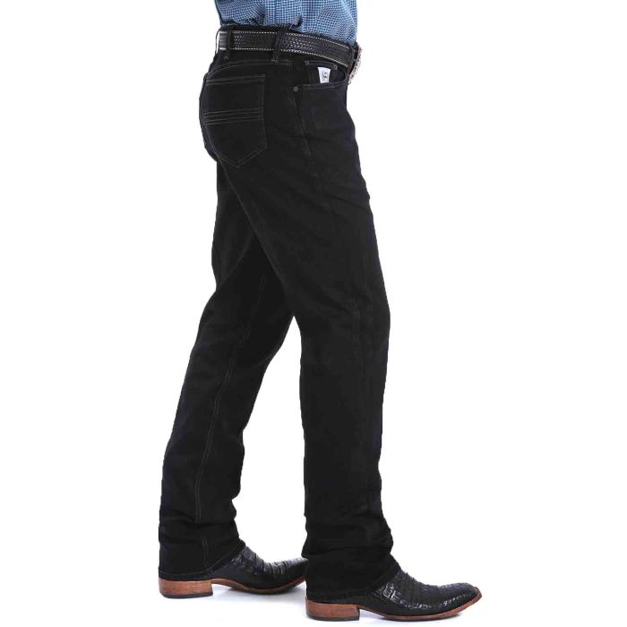 Cinch Mens Black Slim Straight Western Jeans