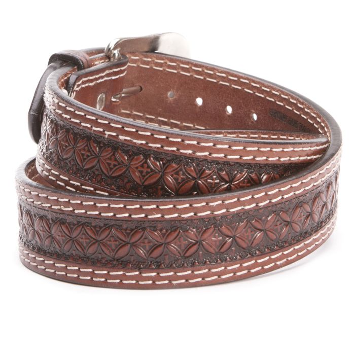 brown dressing table with mirror Men's Exotic Crocodile Dress Belt main image 0