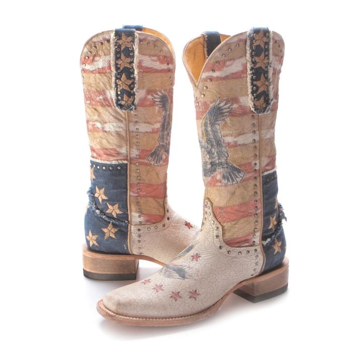 Women's american flag boots clearance