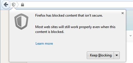 Firefox Shield Screenshot
