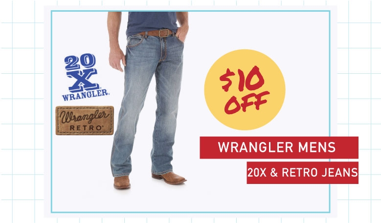 Wrangler 20X and Retro Mens Jeans