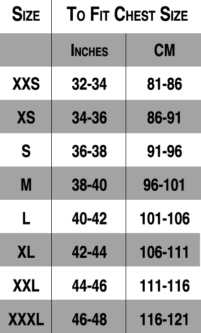 Mens Jacket Sizes